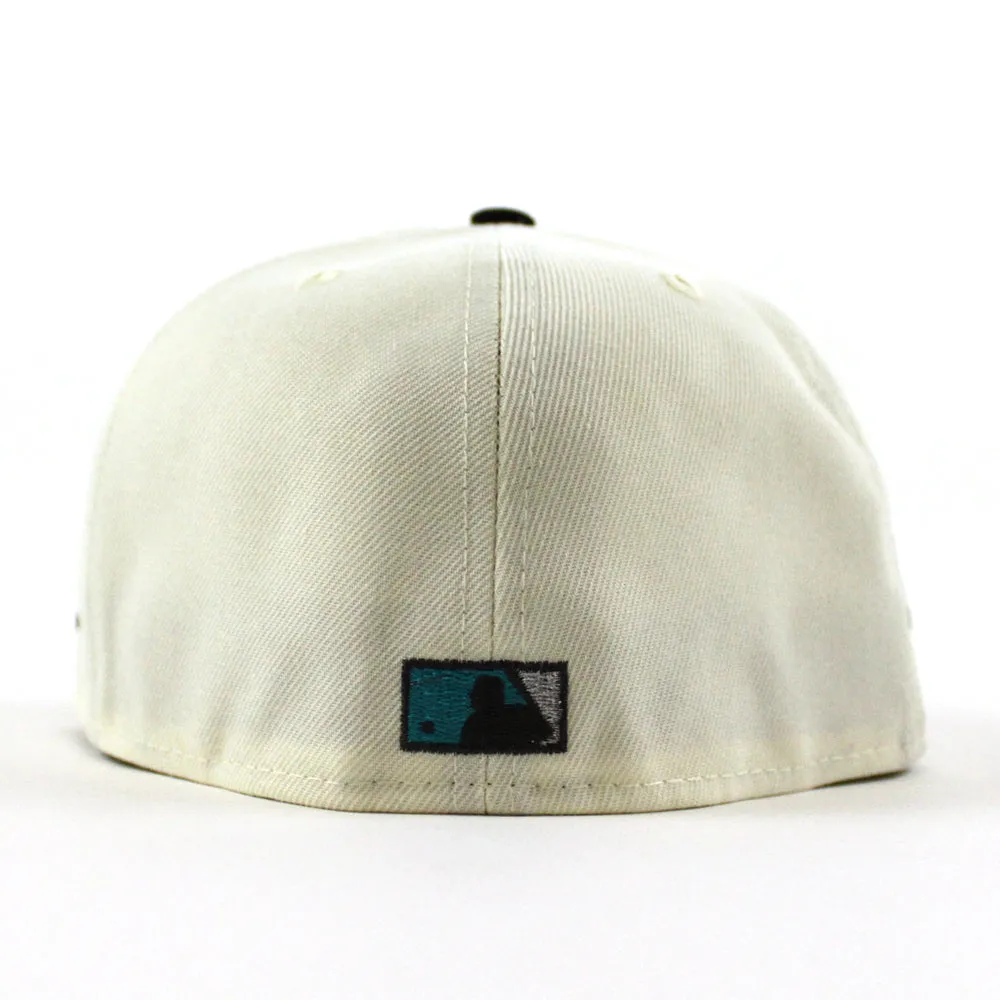 Philadelphia Phillies 1996 All Star Game 59Fifty New Era Fitted Hat (Glow in the Dark Chrome White Corduroy Metallic Gold Under Brim)