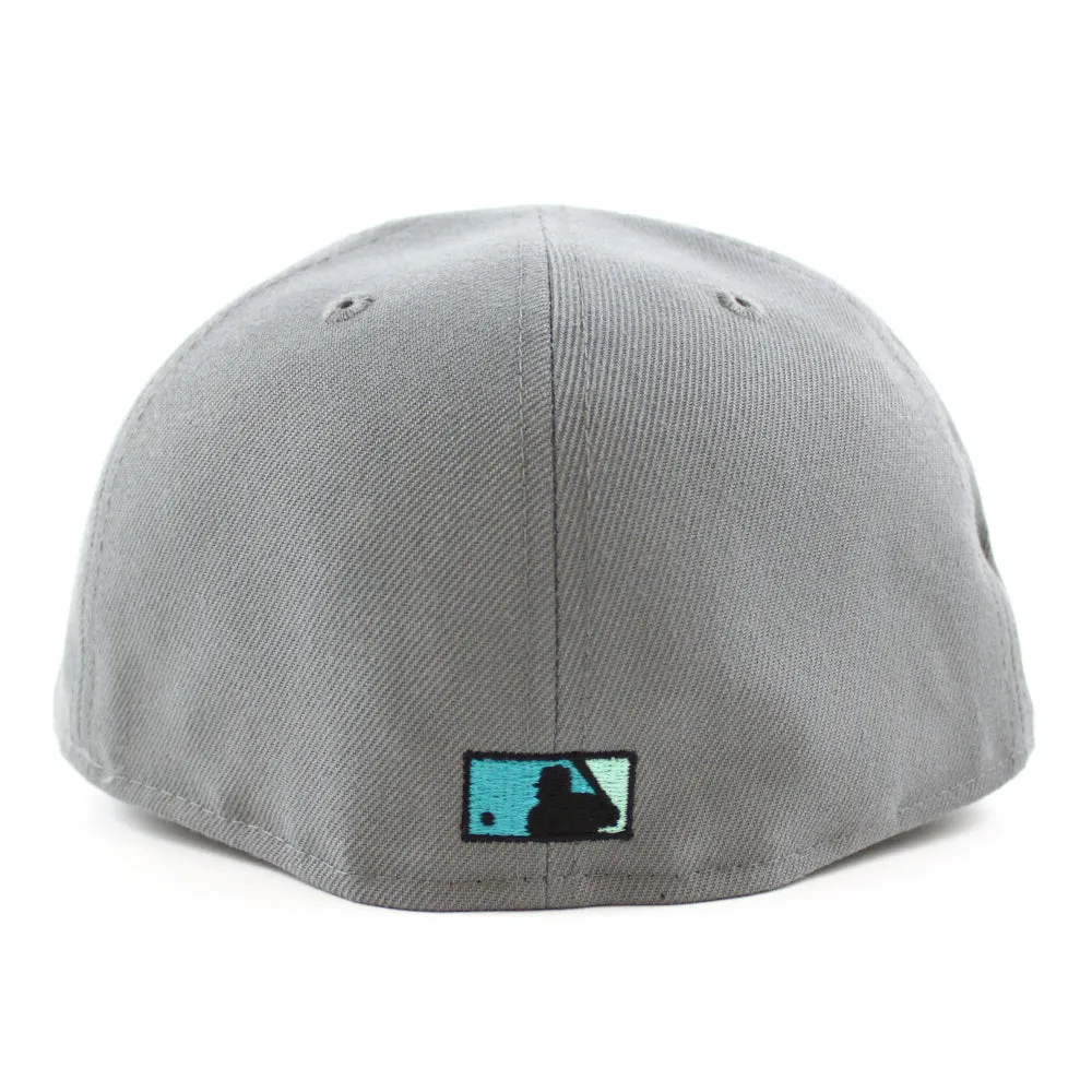 Philadelphia Phillies 2006 All Star Game 59Fifty New Era Fitted Hats (GITD Storm Gray Black Teal Under Brim)