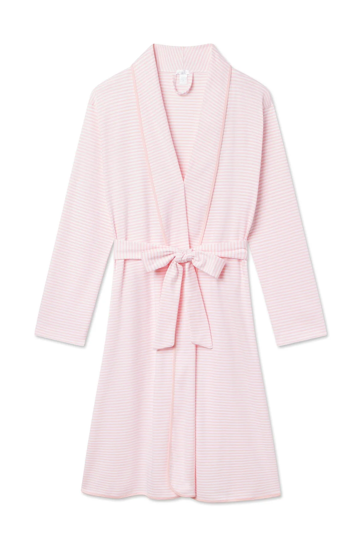 Pima Robe in English Rose Stripe