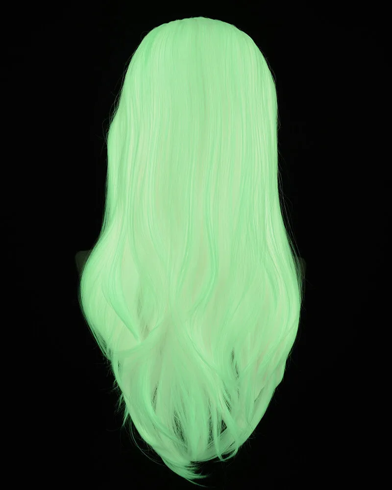Pink Glow in the Dark Synthetic Lace Front Wig WW573