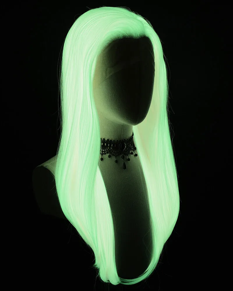 Pink Glow in the Dark Synthetic Lace Front Wig WW573