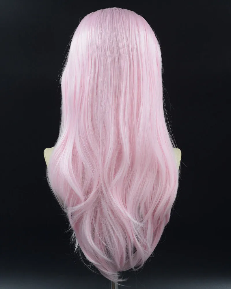 Pink Glow in the Dark Synthetic Lace Front Wig WW573