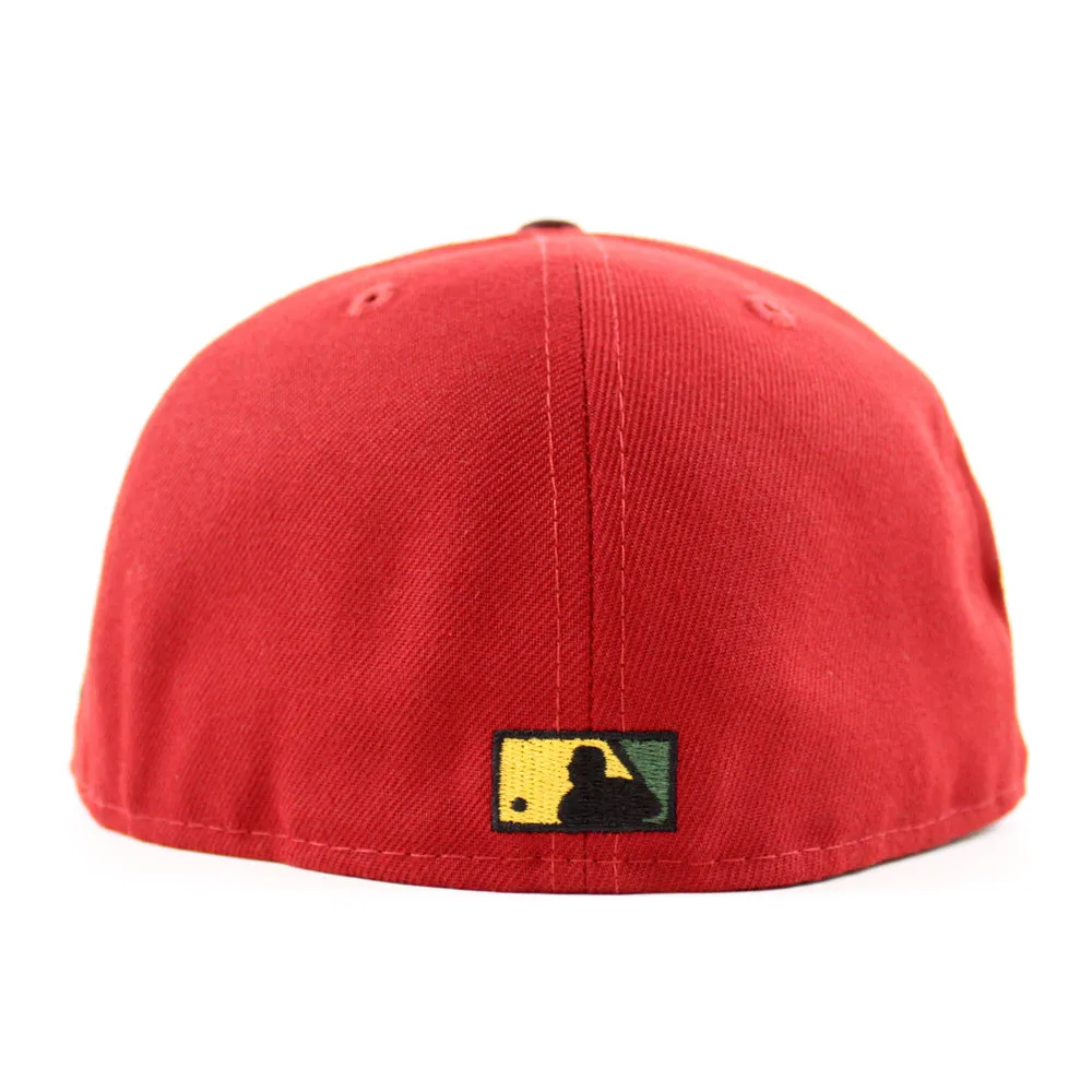 Pittsburgh Pirates 2006 All Star Game 59Fifty New Era Fitted Hat (Glow in the Dark H Red Maroon Blush Sky Under Brim)