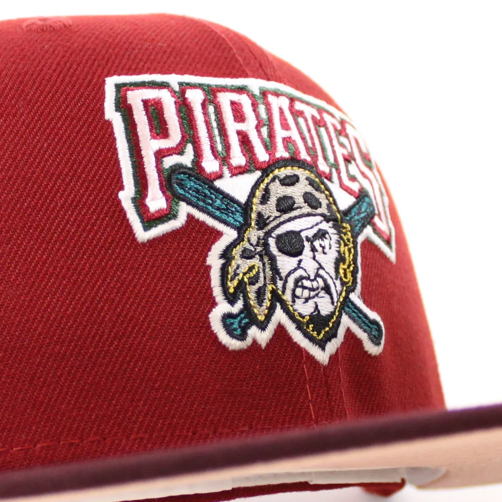 Pittsburgh Pirates 2006 All Star Game 59Fifty New Era Fitted Hat (Glow in the Dark H Red Maroon Blush Sky Under Brim)