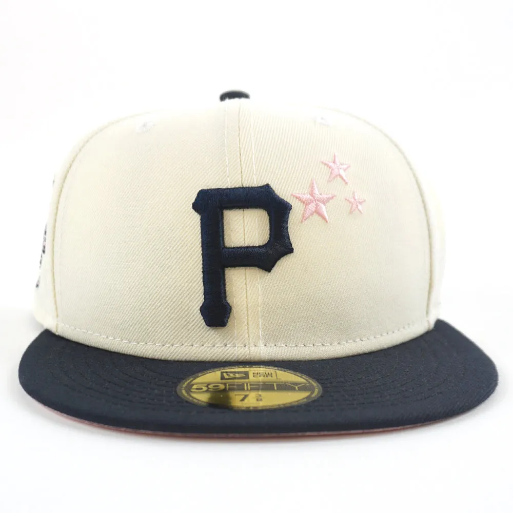 Pittsburgh Pirates 2006 All-Star Game 59Fifty New Era Fitted Hats (Chrome White Navy Pink Under Brim)