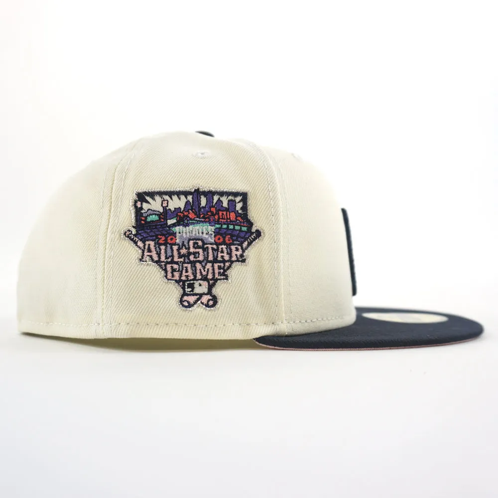 Pittsburgh Pirates 2006 All-Star Game 59Fifty New Era Fitted Hats (Chrome White Navy Pink Under Brim)