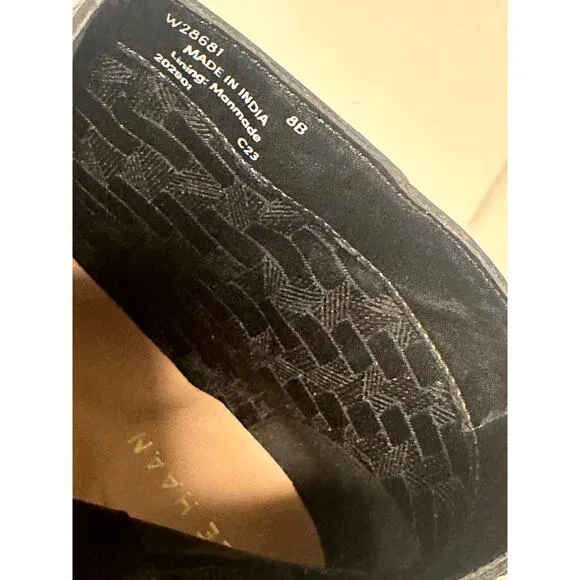 Pre-loved Cole Haan HOLIS BOOTIES Black Leather Boots 8 B