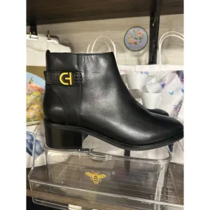 Pre-loved Cole Haan HOLIS BOOTIES Black Leather Boots 8 B