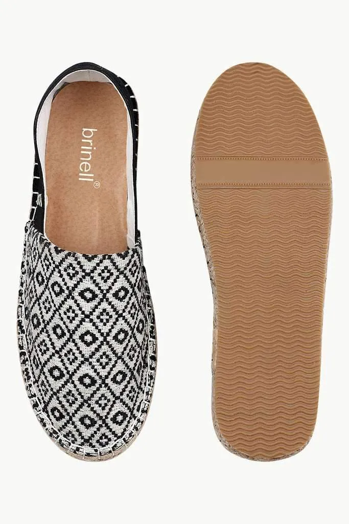 Printed Block Canvas Espadrilles