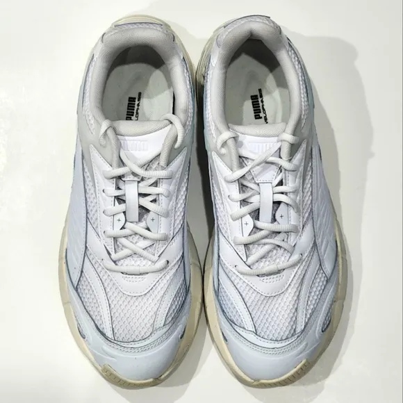 Puma Velophasis Overdye White Lace Up Men's Sneakers Size 11 US 391966-01 NEW