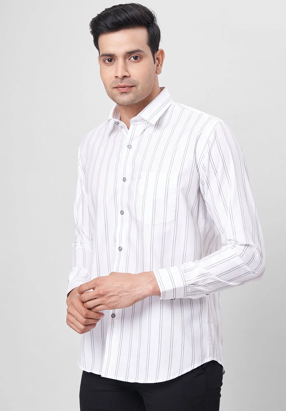 Pure Cotton Formal-Slim Fit Shirt - S42658