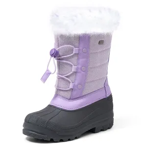 Purple/Pink Fur Lined Non-Slip Waterproof Snow Boots