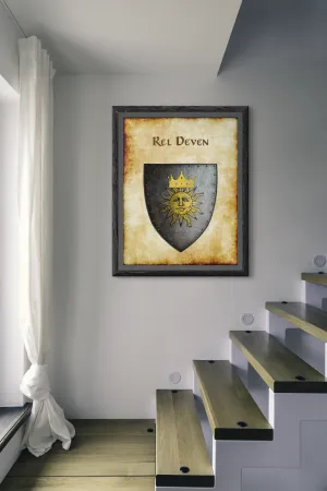 Rel Deven Heraldry of Greyhawk Anna Meyer Cartography Canvas Art Print