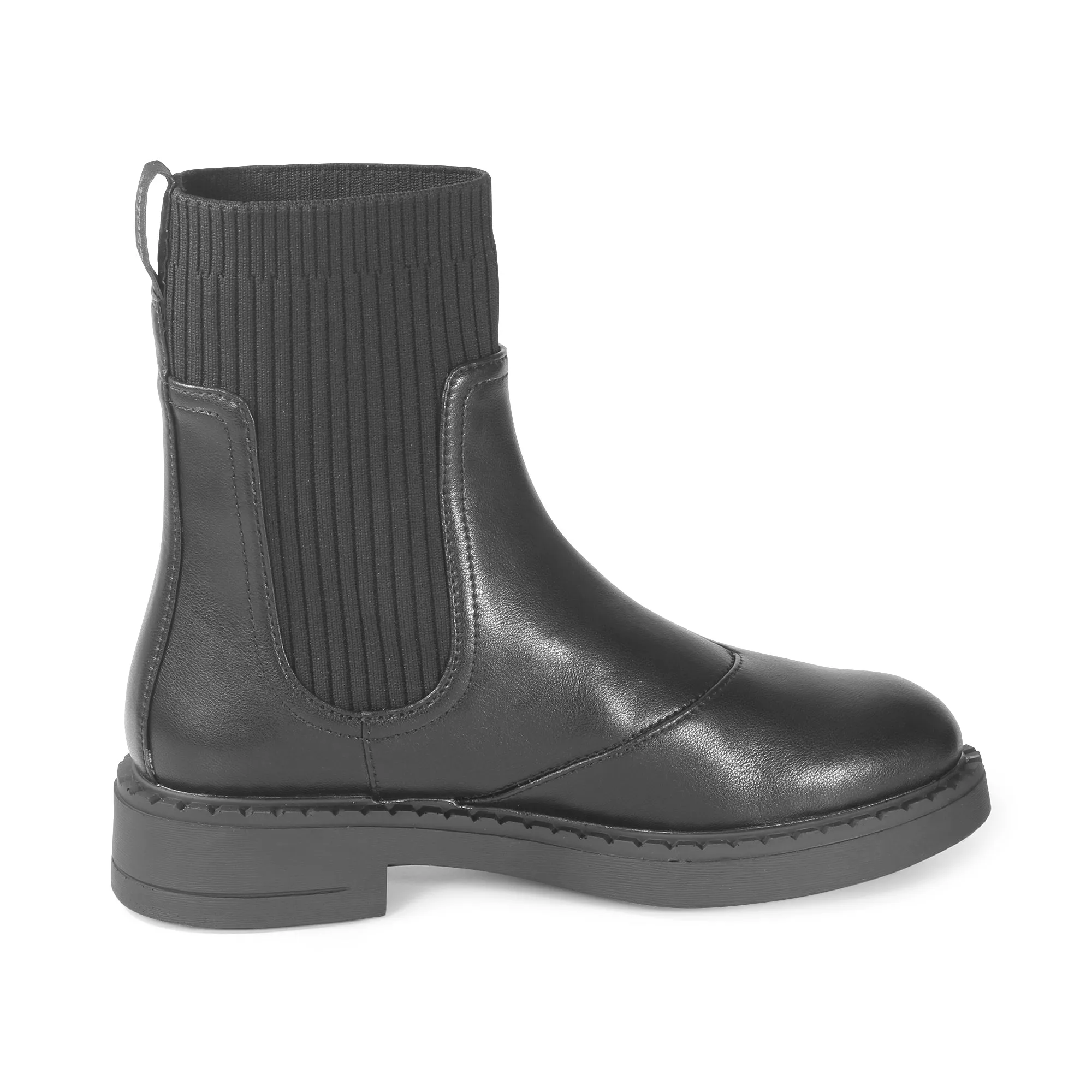 Roma Knitted-Sock Ice-Grip Boots (Nero)