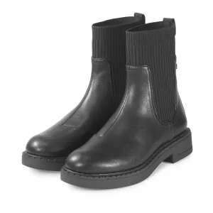 Roma Knitted-Sock Ice-Grip Boots (Nero)