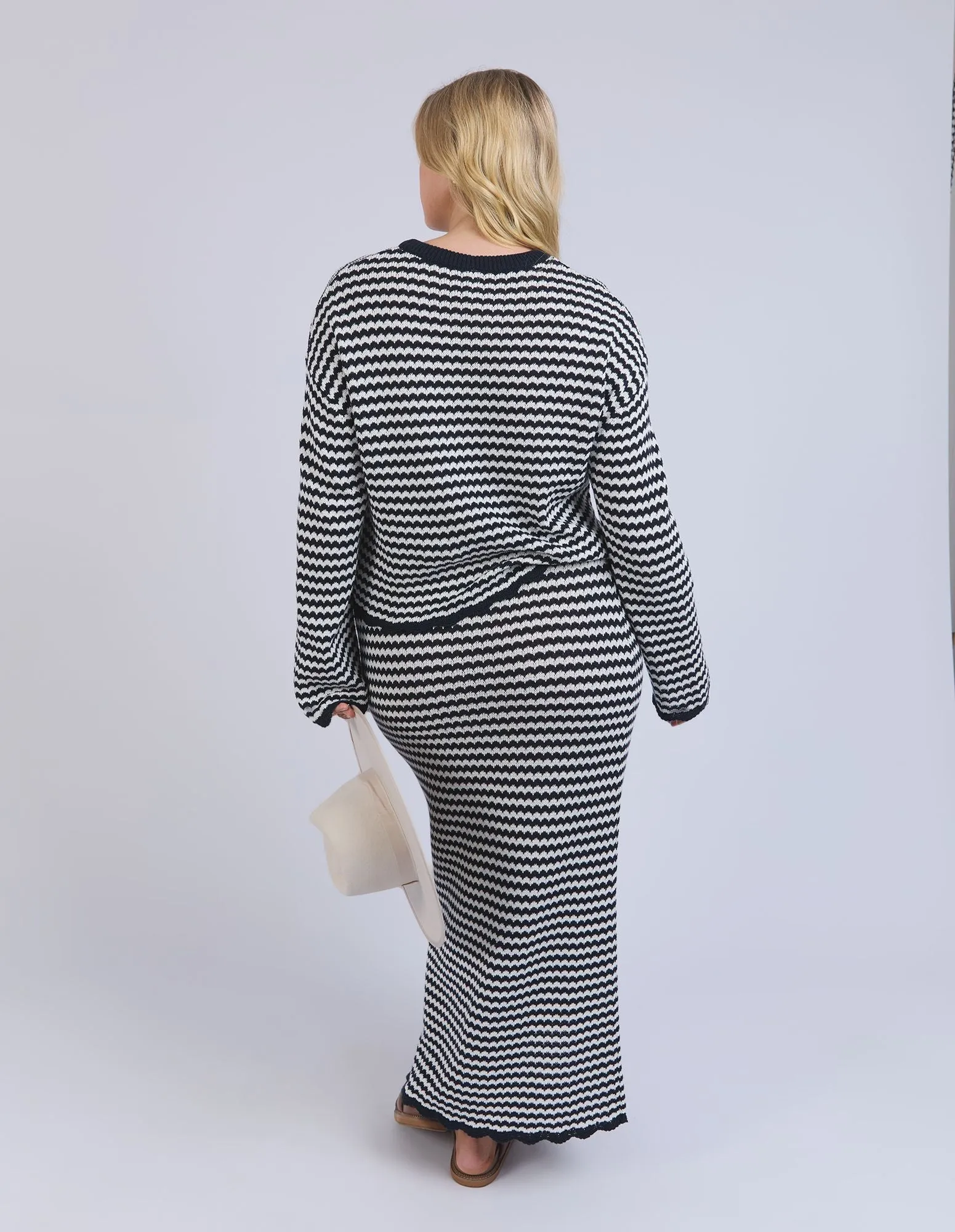 Rosie Stripe Knit - Navy/White