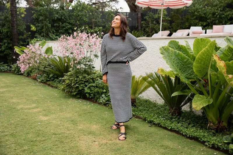 Rosie Stripe Knit - Navy/White