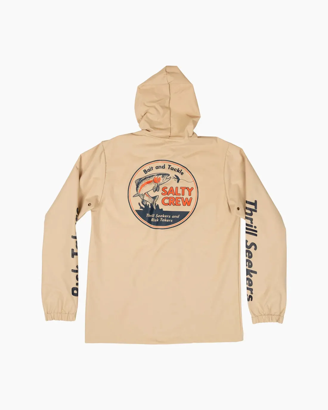 Salty Crew Fly Guy Snap Jacket Cream