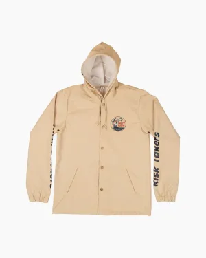 Salty Crew Fly Guy Snap Jacket Cream