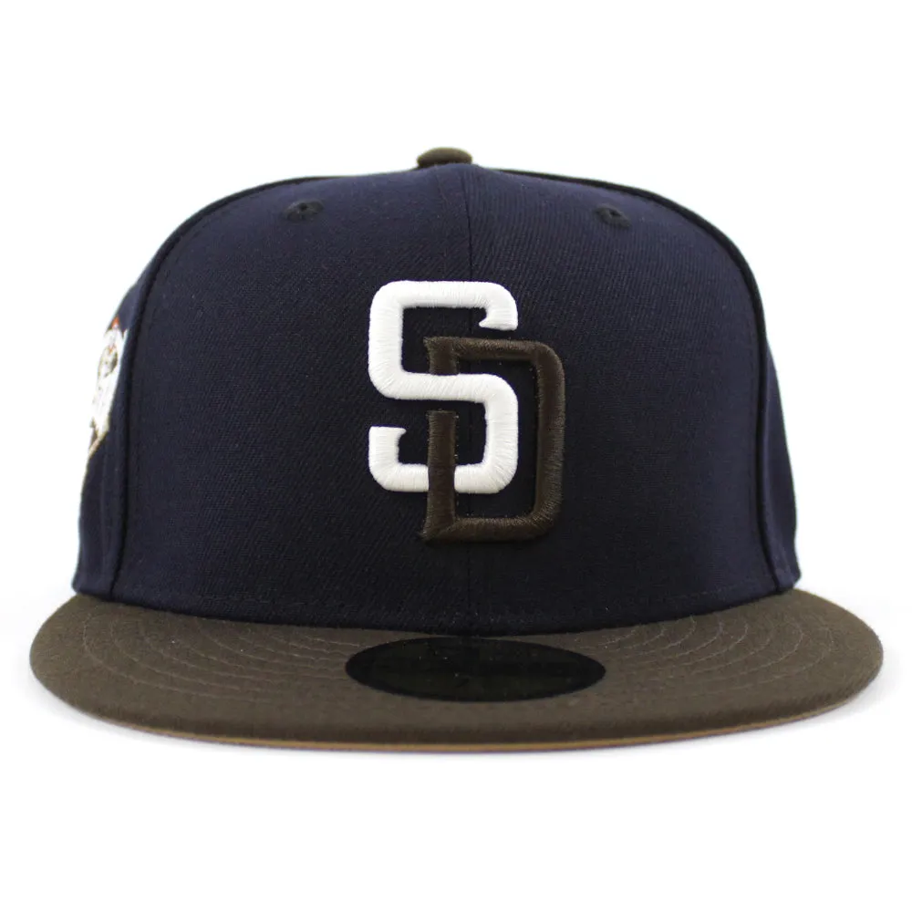 San Diego Padres 2016 All-Star Game New Era Fitted 59Fifty Hat (GITD Navy Brown Khaki Under Brim)