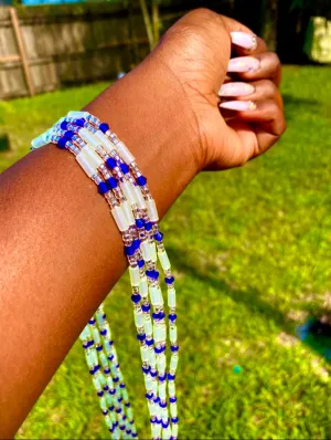 Sapphire Fluorescent Waist bead