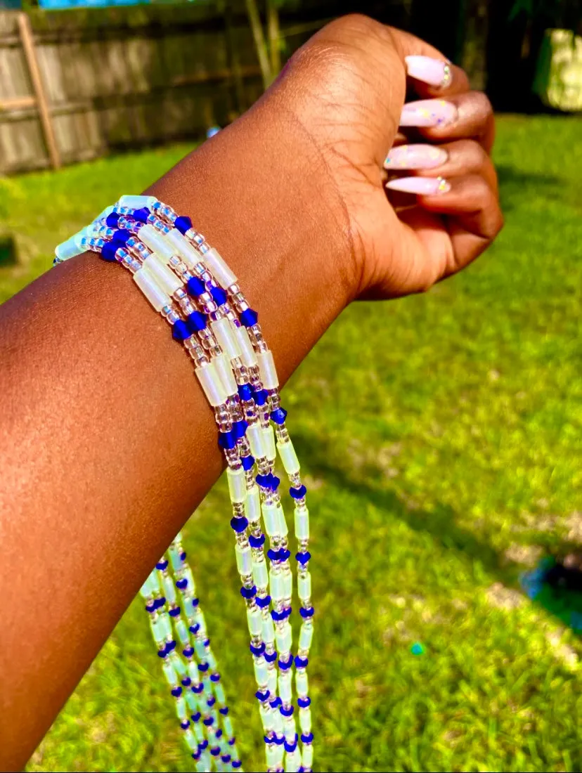 Sapphire Fluorescent Waist bead