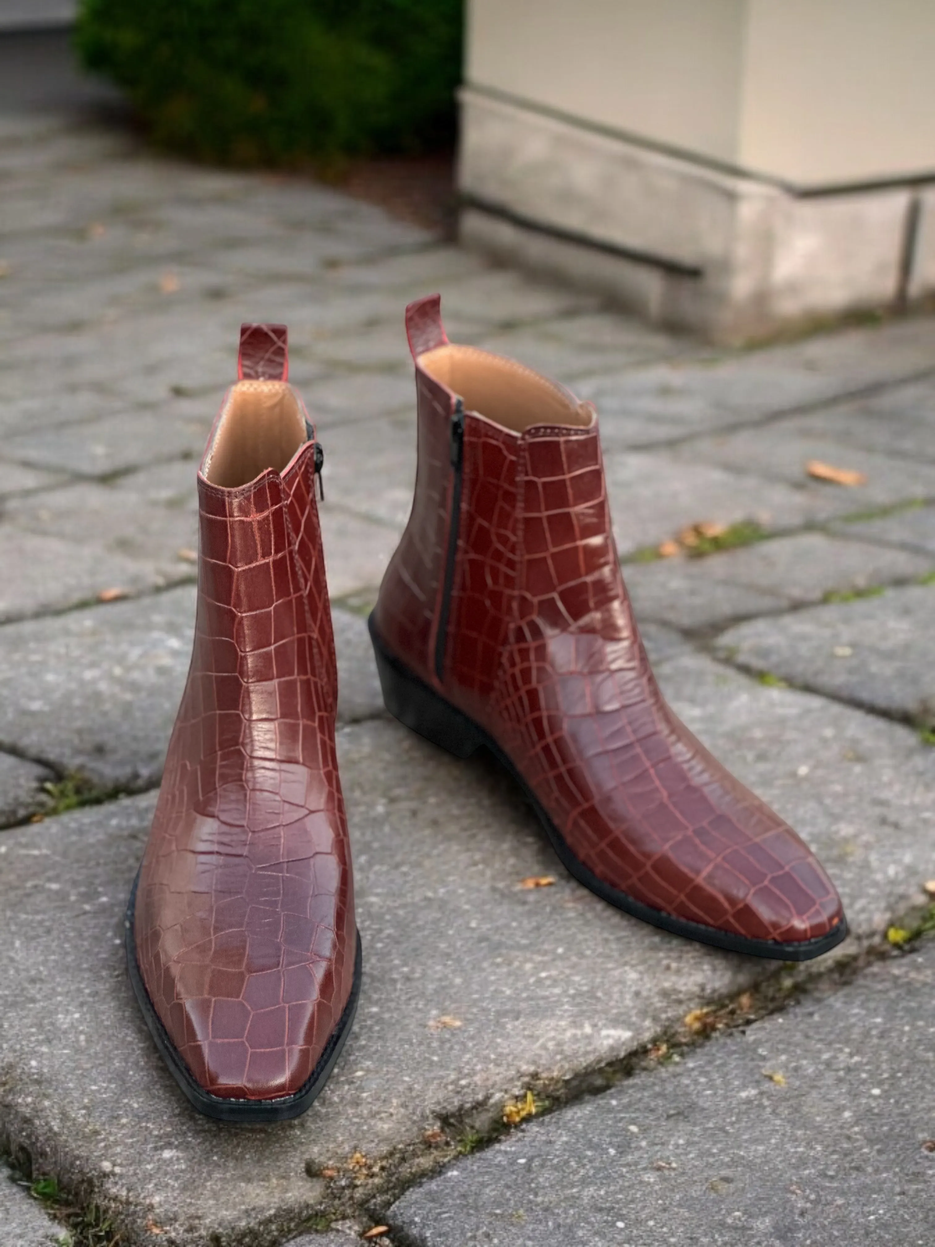 Savage Croc Chelsea Boots