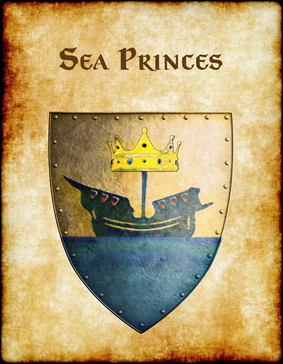 Sea Princes Heraldry of Greyhawk Anna Meyer Cartography Canvas Art Print