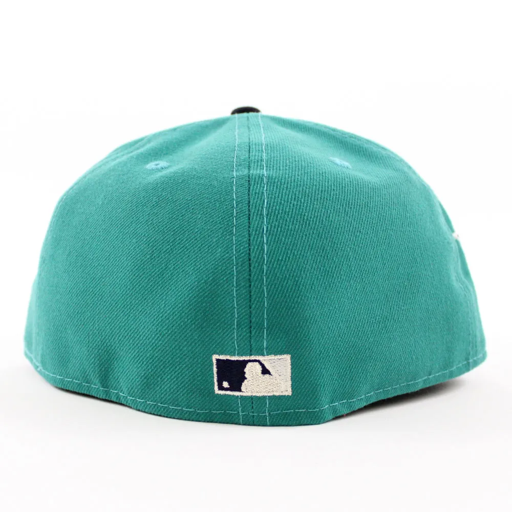 Seattle Mariners 1979 All Star Game New Era 59Fifty Fitted Hat (GITD Aqua Navy Gray Under Brim)