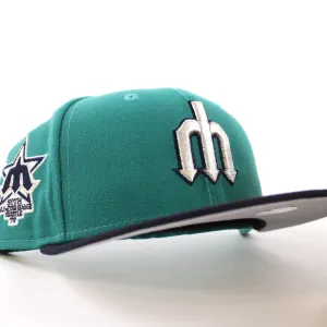 Seattle Mariners 1979 All Star Game New Era 59Fifty Fitted Hat (GITD Aqua Navy Gray Under Brim)