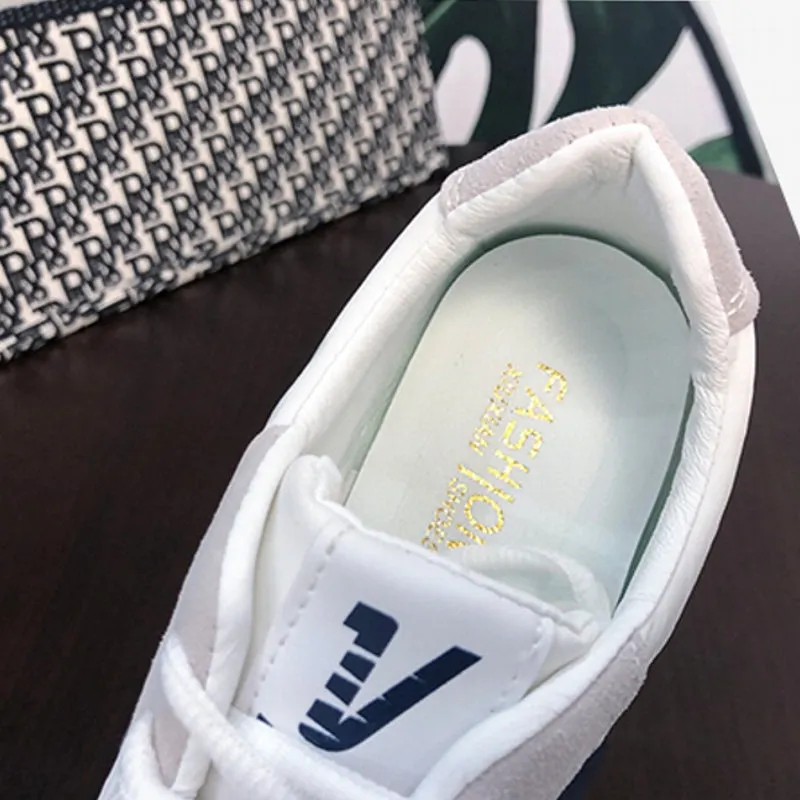Sneakers Women V Shape White Sports Shoes