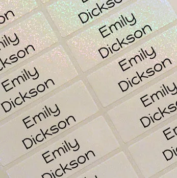 Snow Pearl Large Name Labels
