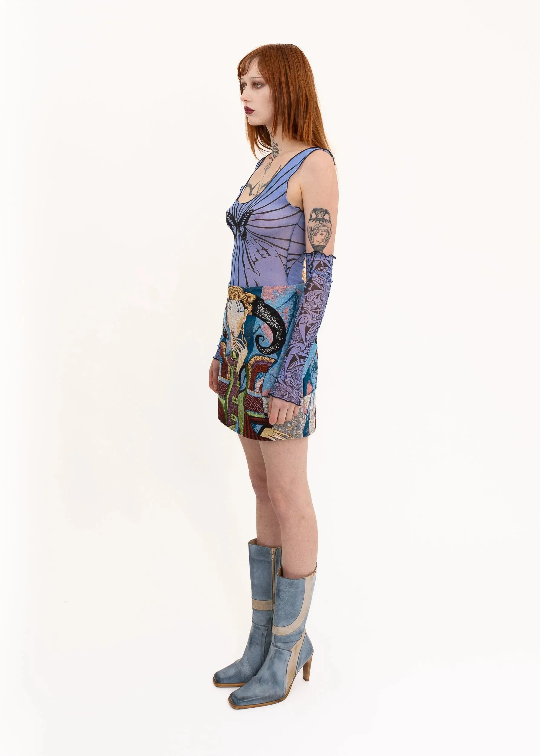 Spiral Screen Printed Gloves/ Arm Warmers