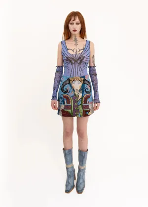 Spiral Screen Printed Gloves/ Arm Warmers