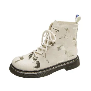 Spring And Autumn Single Boots Thick-Soled Ankle Boots