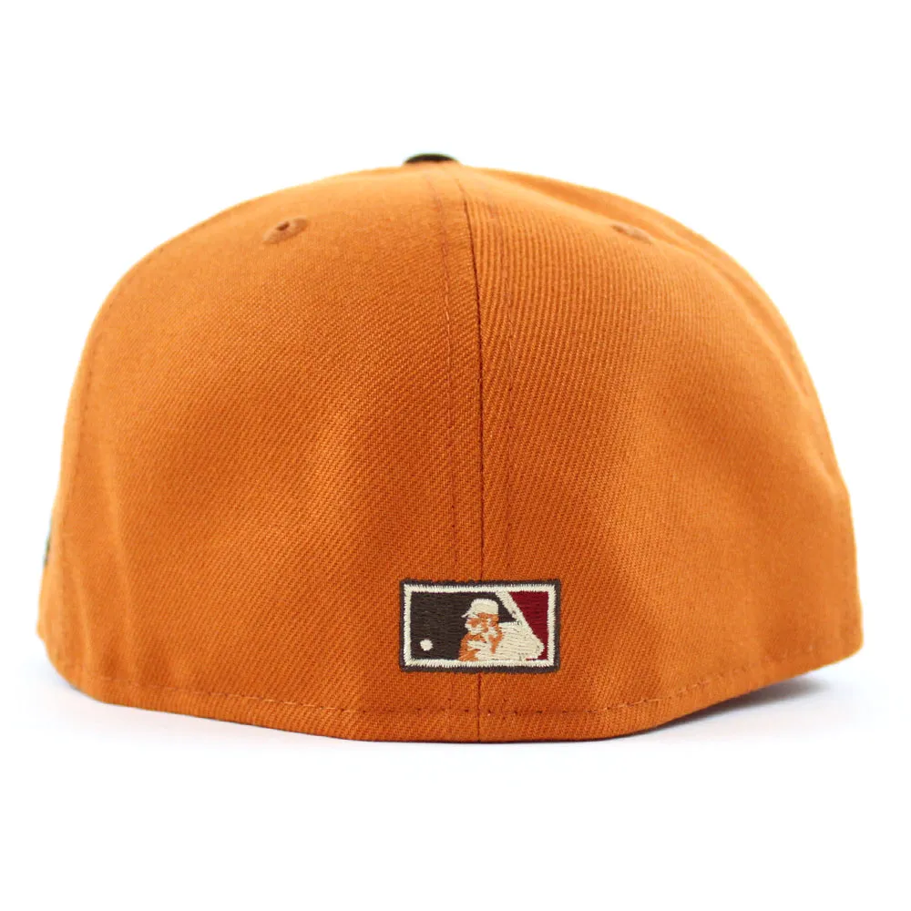 St. Louis Cardinals 100 ANN  New Era 59Fifty Fitted Hat (Glow in the Dark Orange Burnt Wood Gold Under Brim)
