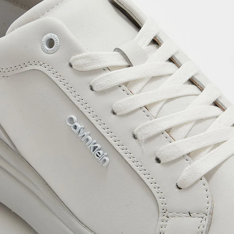 Stripe back Lace Up Sneaker - White Multi