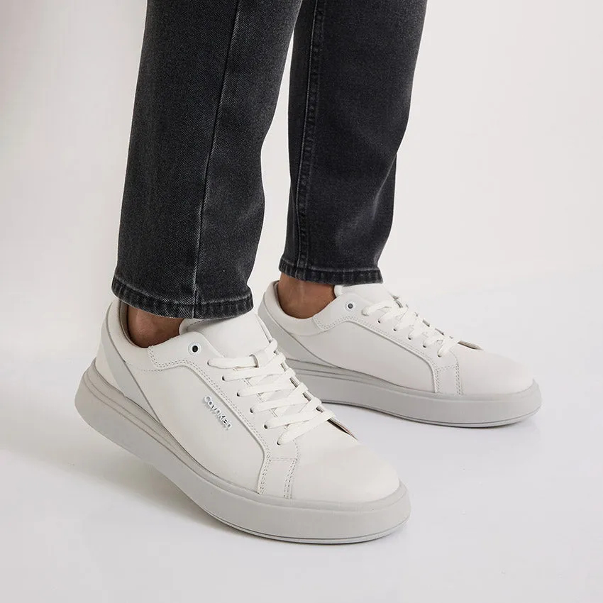 Stripe back Lace Up Sneaker - White Multi