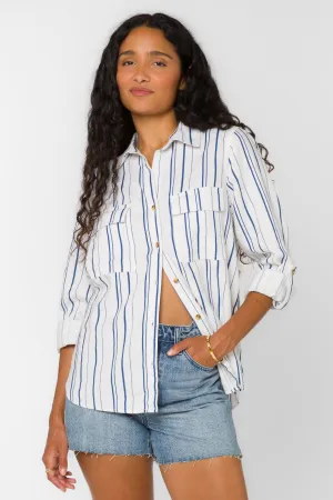 Talma Navy Stripe Shirt
