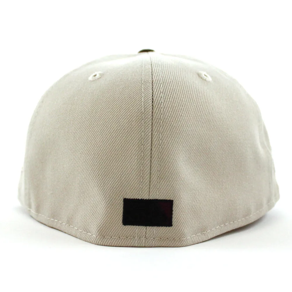 Tampa Bay Devil Rays 10th Season Anniversary New Era 59Fifty Fitted Hat (GITD Stone Brown Walnut Under Brim)