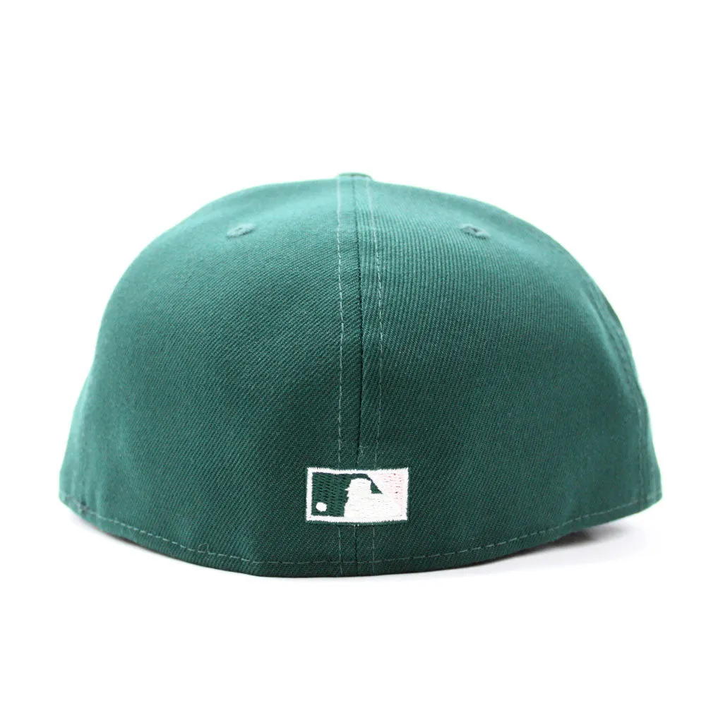 Tampa Bay Devil Rays 10th Season Anniversary New Era 59Fifty Fitted Hat (Glow in the Dark Green Pink Under Brim)