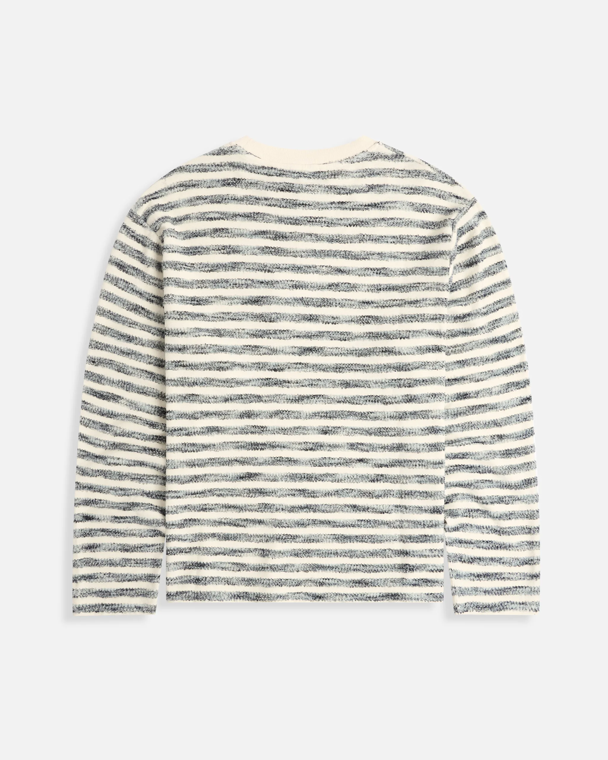 Terry Stripe Long Sleeve Tee