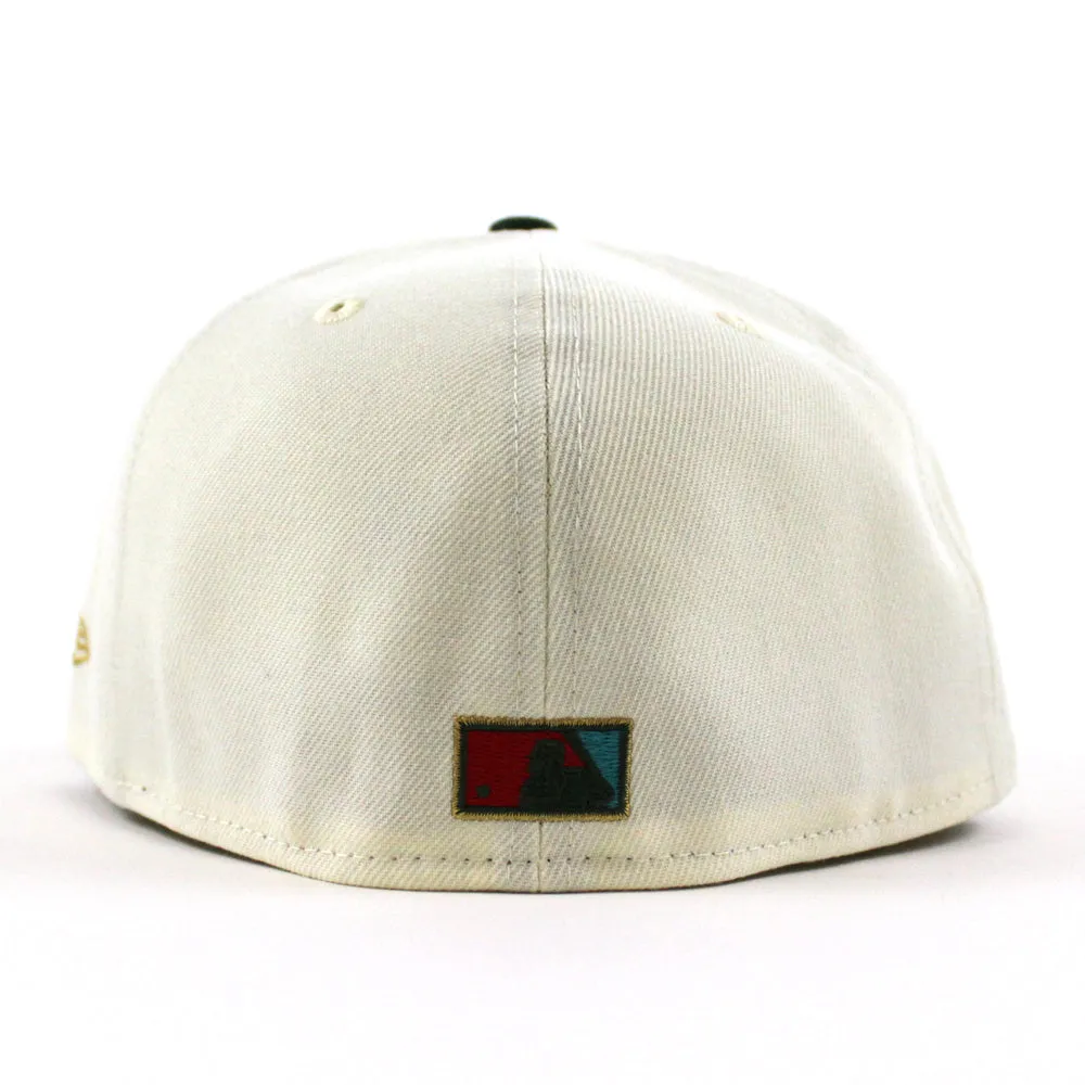 Toronto Blue Jays 25th  New Era 59Fifty Fitted Hat (Glow in the Dark Chrome Cilantro Green Red Under Brim)