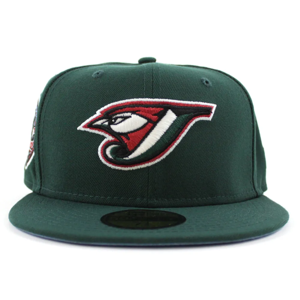 Toronto Blue Jays 30th Anniversary New Era 59Fifty Fitted Hat (GITD Dark Green Sky Blue Under Brim)