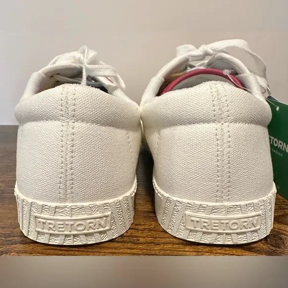Tretorn Big Girls Lil Nylite White/Rainbow Sneakers NWT Size 6