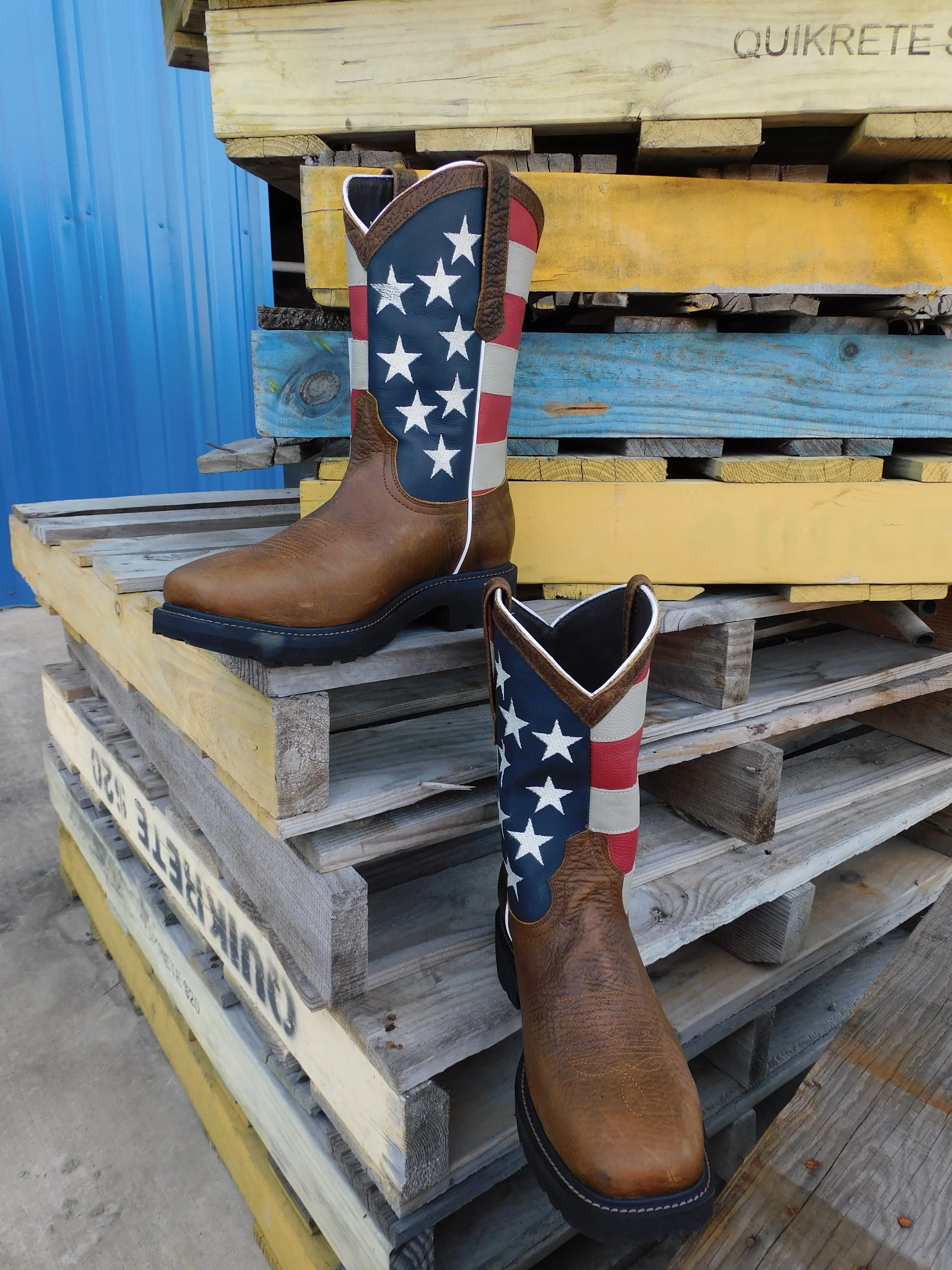 USA Flag Work Boots #220