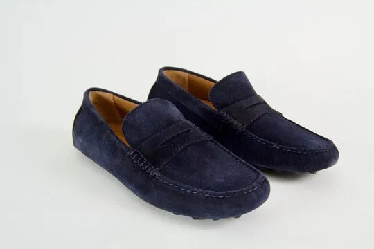 Victor Men's Navy Moccasin