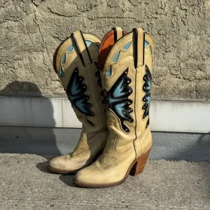 Vintage Miss Capezio Butterfly Boots Sz 5