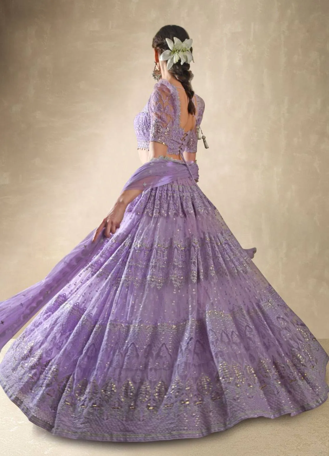 Viola Lilac Lehenga Set
