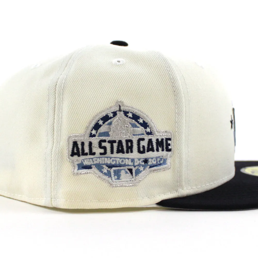 Washington Nationals 2018 All-Star Game New Era 59Fifty Fitted Hat (Chrome White  Navy Gray Under Brim)
